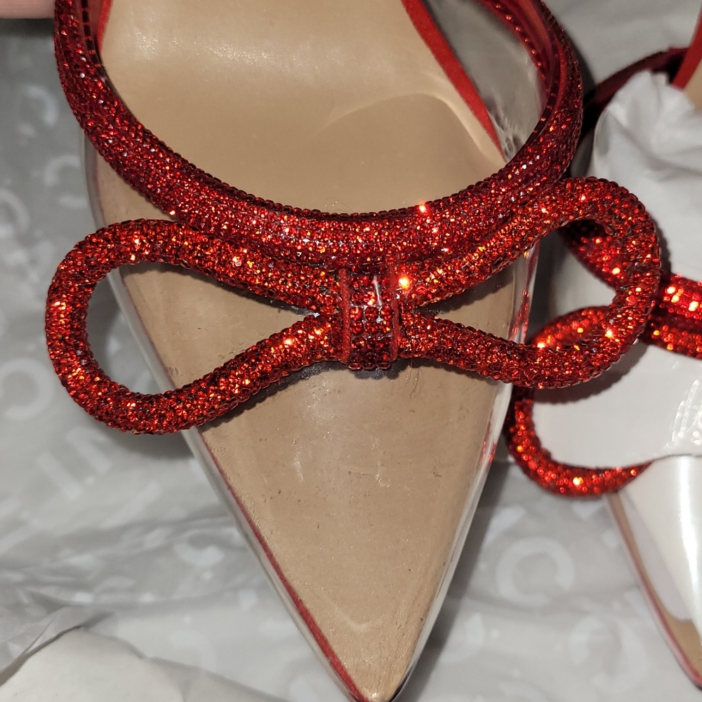 Red Rhinestone heels 👠 - Picture 10 of 12